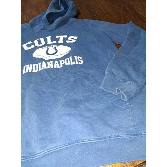 Large NFL Team Apparel Indianapolis Colts Long Sleeve Hoodie Fleece Sweatshirt - Picture 4 of 4